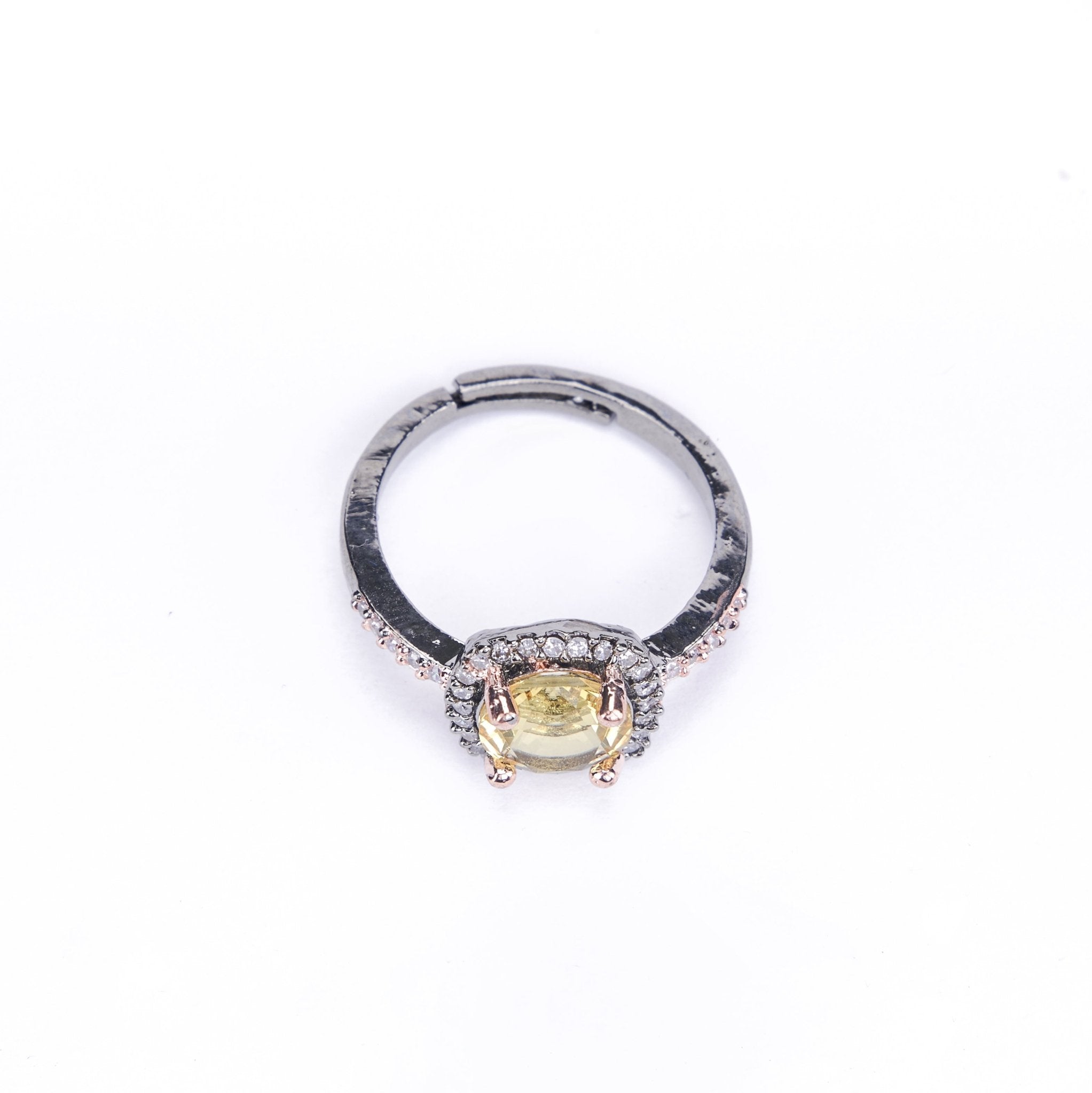 Opal Touch - Two-Tone Sparkle Ring - Rings