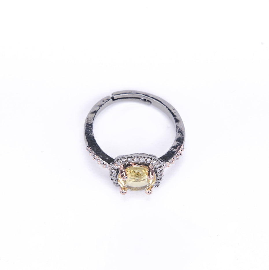 Opal Touch - Two-Tone Sparkle Ring - Rings