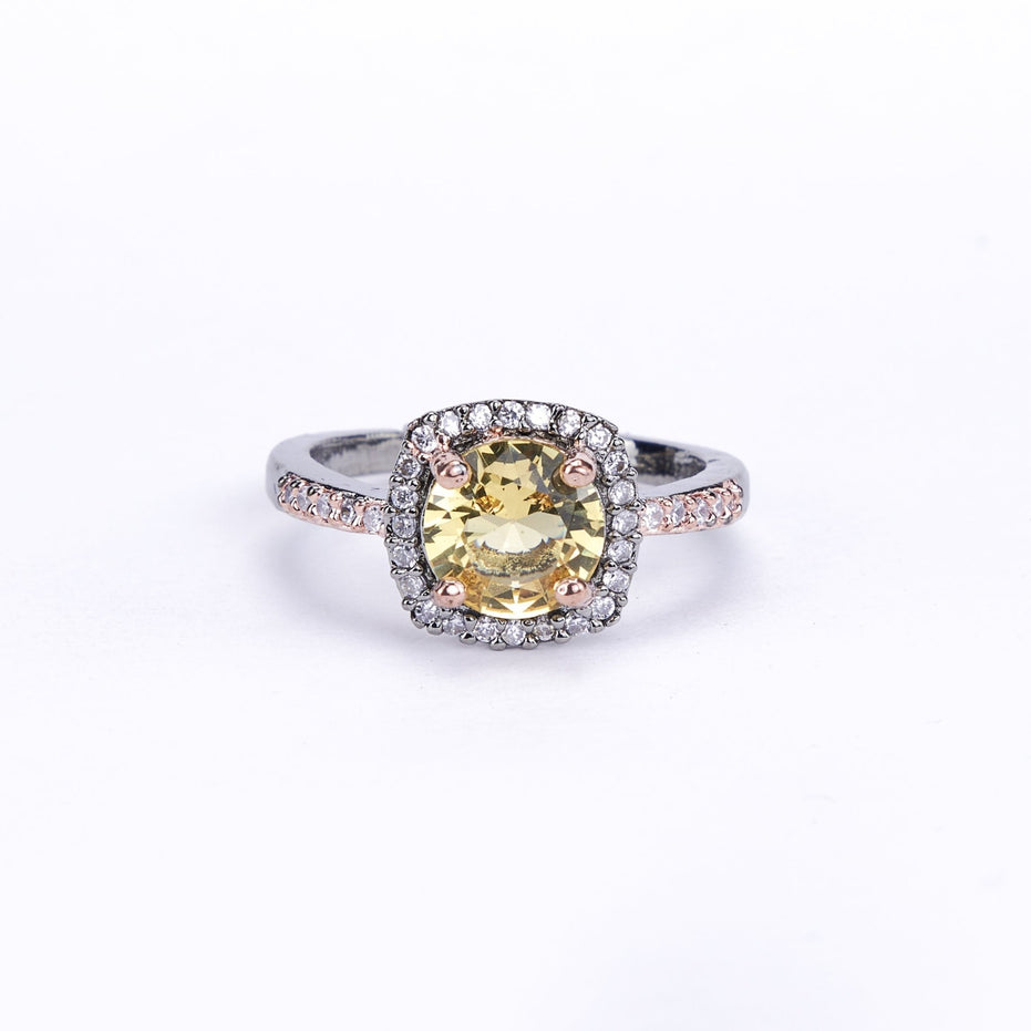 Opal Touch - Two-Tone Sparkle Ring - Rings