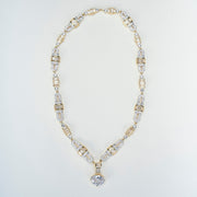 Opal Touch - Two-Toned White Elegance Necklace - Necklace