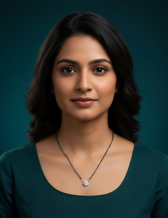 Veil of Aurora Mangalsutra - Opal Touch