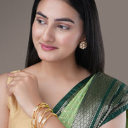 Bangles - Veloura Gold Plated Bangles - Opal Touch