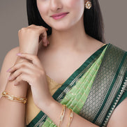 Bangles - Veloura Gold Plated Bangles - Opal Touch