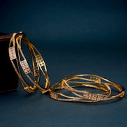 Bangles - Veloura Gold Plated Bangles - Opal Touch