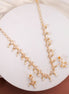 Necklace - Veloura Gold Plated Necklace Set - Opal Touch