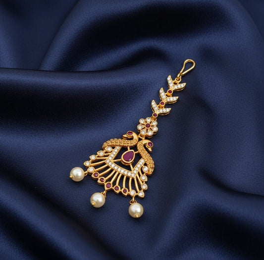 Velvet Dreams Peacock with Pearl Tika - Opal Touch