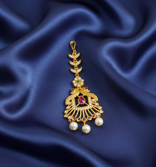 Velvet Dreams Peacock with Pearl Tika - Opal Touch