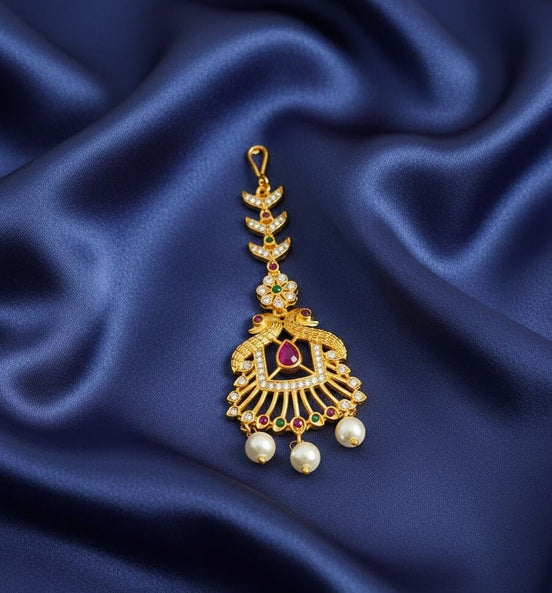 Velvet Dreams Peacock with Pearl Tika - Opal Touch