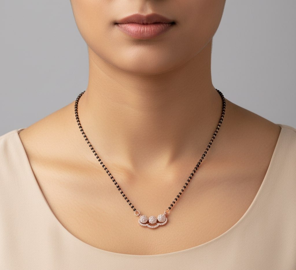 Venusian Glow Mangalsutra - Opal Touch