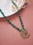 Locket Set - Verdant Glow Bird Beaded Pendant Locket Set - Opal Touch