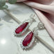 Verdant Luxe Danglers Earrings - Opal Touch