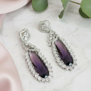Verdant Luxe Danglers Earrings - Opal Touch