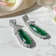 Verdant Luxe Danglers Earrings - Opal Touch