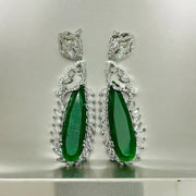 Earrings - Verdant Luxe Danglers Earrings - Opal Touch