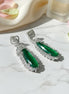 Verdant Luxe Danglers Earrings - Opal Touch