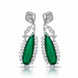 Verdant Luxe Danglers Earrings - Opal Touch