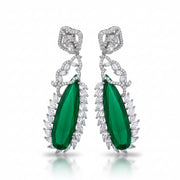 Verdant Luxe Danglers Earrings - Opal Touch