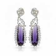 Verdant Luxe Danglers Earrings - Opal Touch