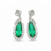 Verdant Luxe Danglers Earrings - Opal Touch