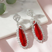 Verdant Luxe Danglers Earrings - Opal Touch