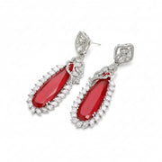 Verdant Luxe Danglers Earrings - Opal Touch