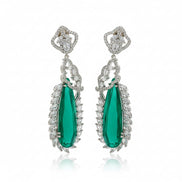 Verdant Luxe Danglers Earrings - Opal Touch