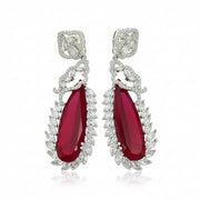 Verdant Luxe Danglers Earrings - Opal Touch