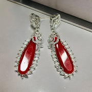 Earrings - Verdant Luxe Danglers Earrings - Opal Touch
