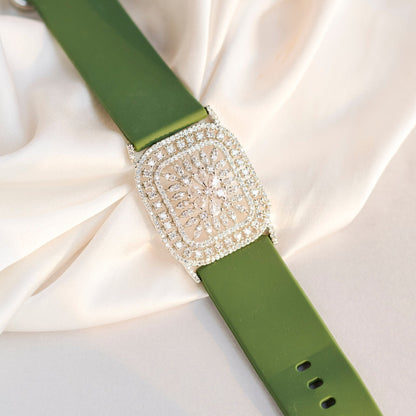 Bracelet - Vibe Rhodium Band Bracelet - Opal Touch