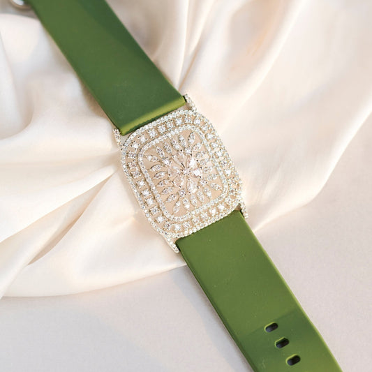 Bracelet - Vibe Rhodium Band Bracelet - Opal Touch