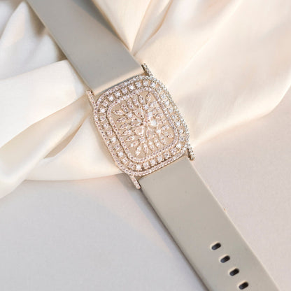 Bracelet - Vibe Rhodium Band Bracelet - Opal Touch