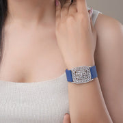 Bracelet - Vibe Rhodium Band Bracelet - Opal Touch