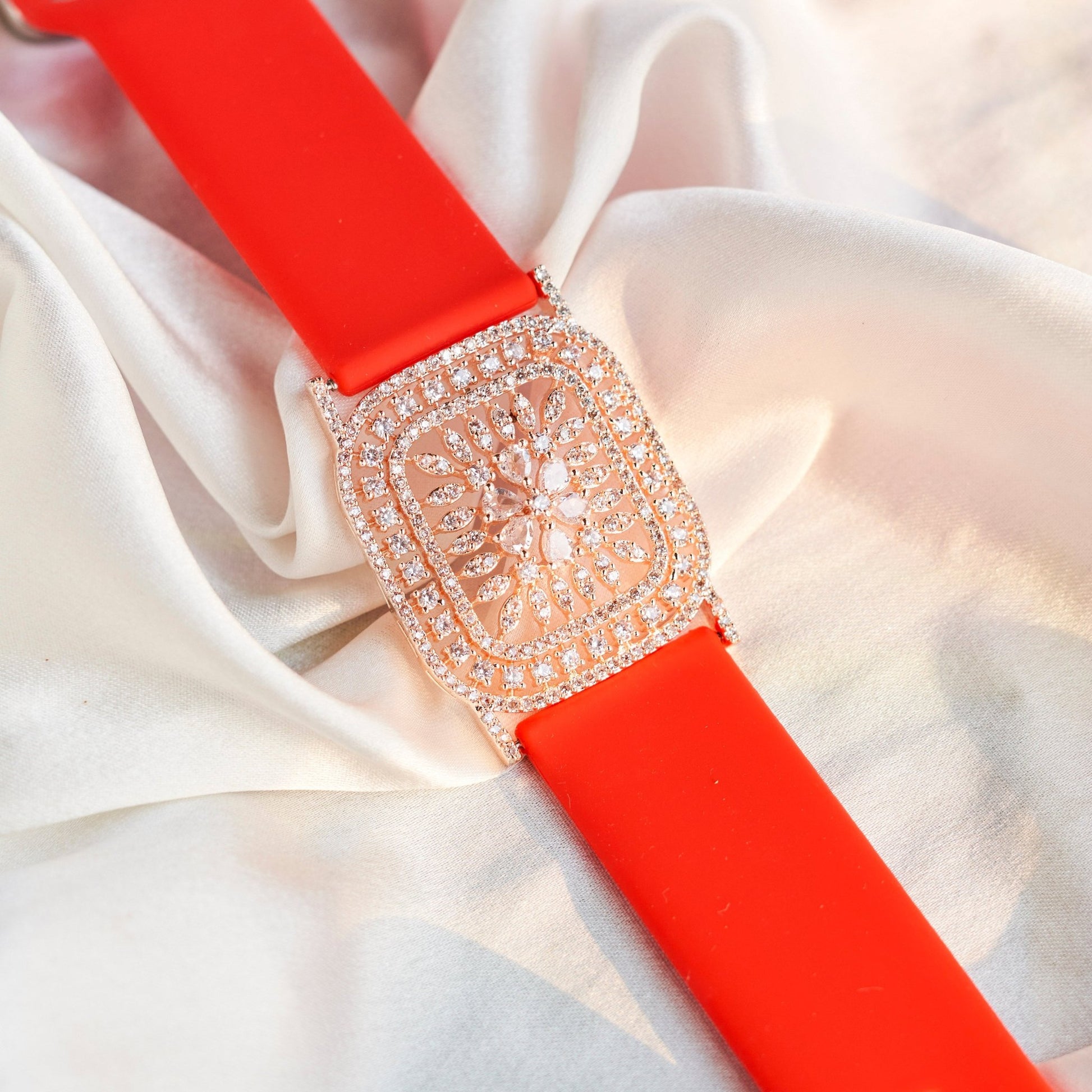 Bracelet - Vibe Rose Gold Band Bracelet - Opal Touch