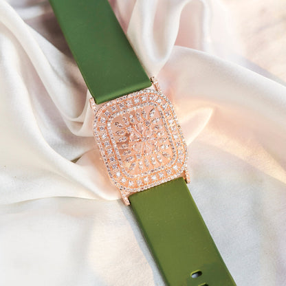 Bracelet - Vibe Rose Gold Band Bracelet - Opal Touch