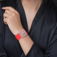 Bracelet - Vibe Rose Gold Band Bracelet - Opal Touch