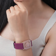 Bracelet - Vibe Rose Gold Band Bracelet - Opal Touch