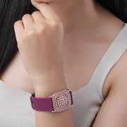 Bracelet - Vibe Rose Gold Band Bracelet - Opal Touch