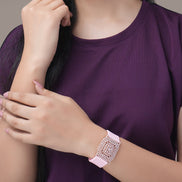 Bracelet - Vibe Rose Gold Band Bracelet - Opal Touch