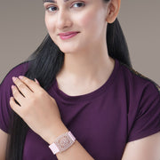 Bracelet - Vibe Rose Gold Band Bracelet - Opal Touch
