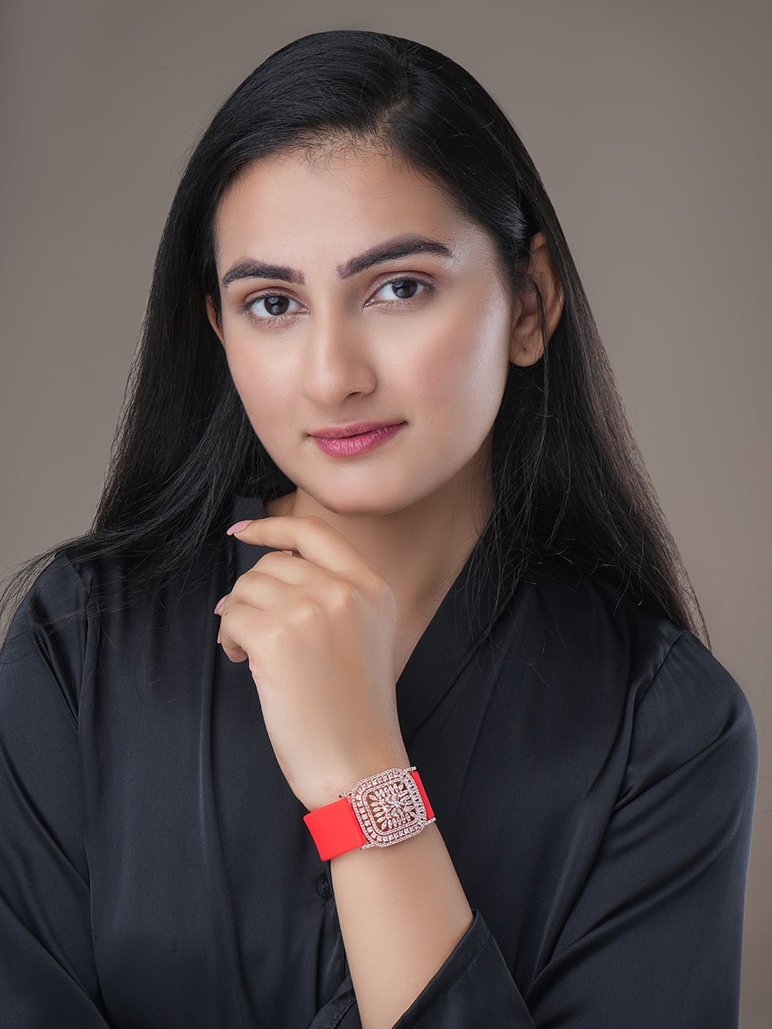 Bracelet - Vibe Rose Gold Band Bracelet - Opal Touch