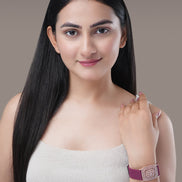 Bracelet - Vibe Rose Gold Band Bracelet - Opal Touch