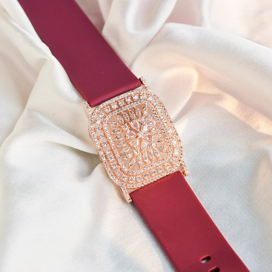 Bracelet - Vibe Rose Gold Band Bracelet - Opal Touch