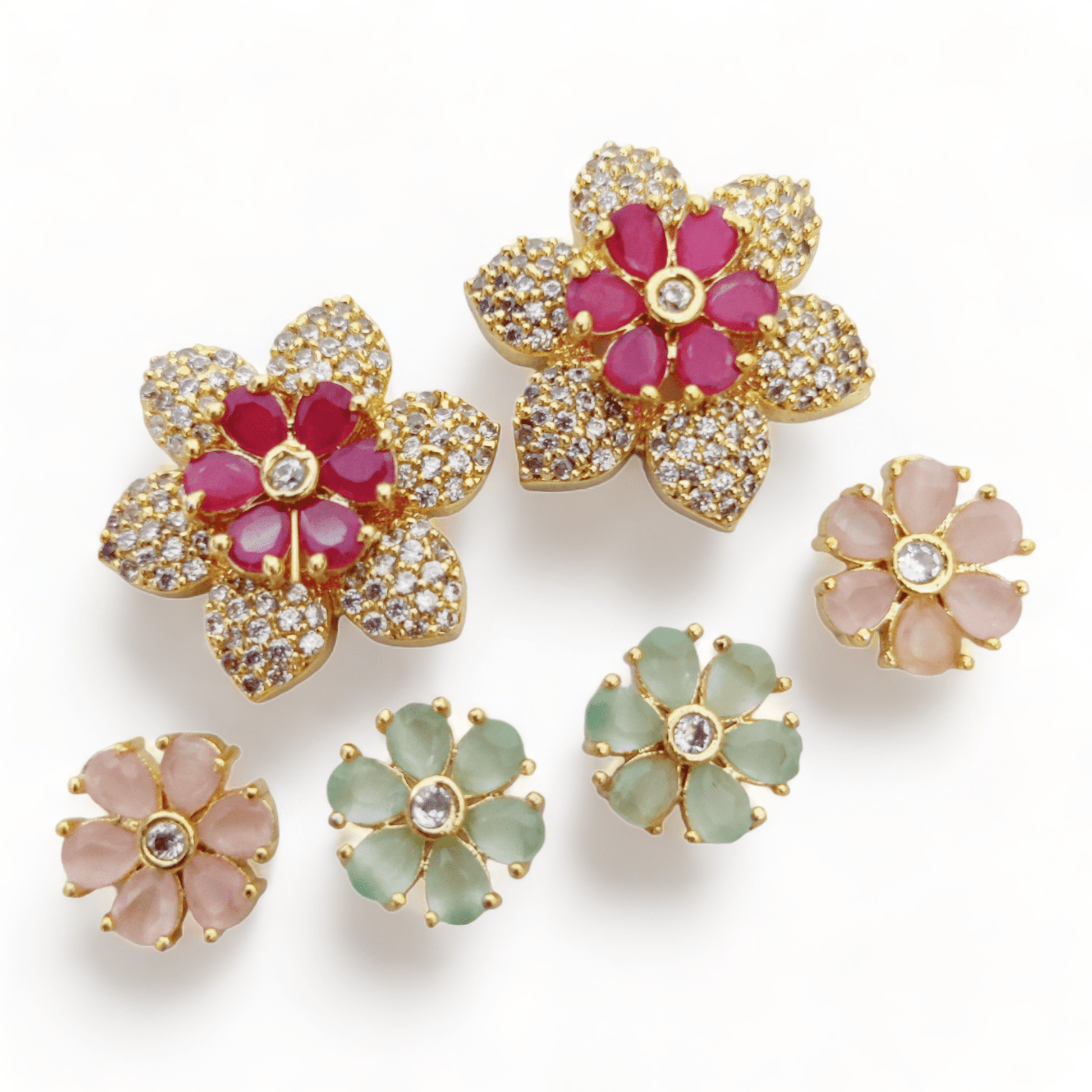 Opal Touch - Vibrant Gemstone Gleam Earrings - Earrings