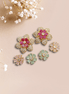 Opal Touch - Vibrant Gemstone Gleam Earrings - Earrings