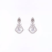Opal Touch - Vibrant Red-White Studs - Earrings