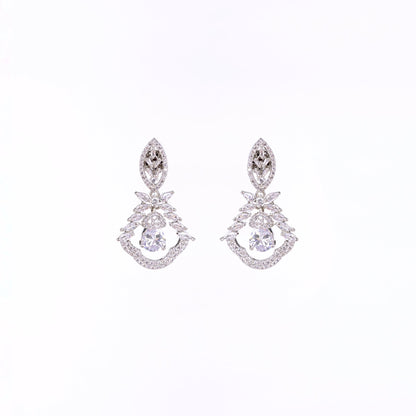 Opal Touch - Vibrant Red-White Studs - Earrings