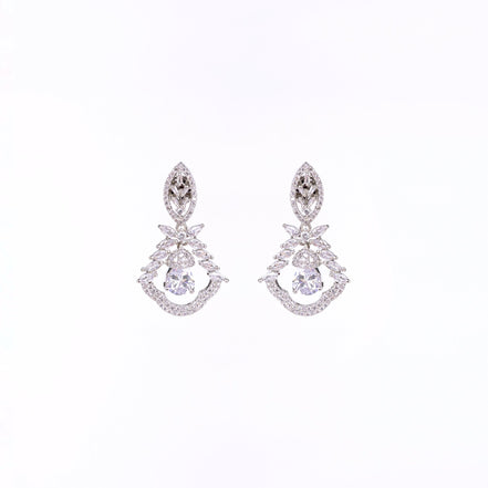 Opal Touch - Vibrant Red-White Studs - Earrings