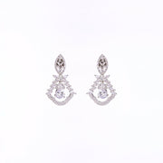 Opal Touch - Vibrant Red-White Studs - Earrings
