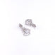 Opal Touch - Vibrant Red-White Studs - Earrings