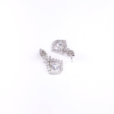 Opal Touch - Vibrant Red-White Studs - Earrings